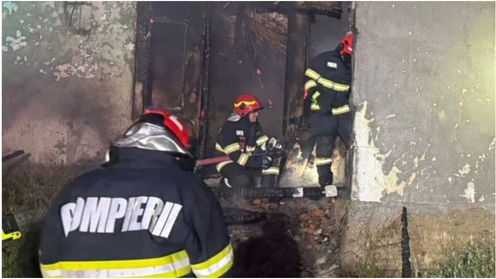 Tragedie în județul Ialomița. Bărbat mort în urma unui incendiu izbucnit de la o țigară