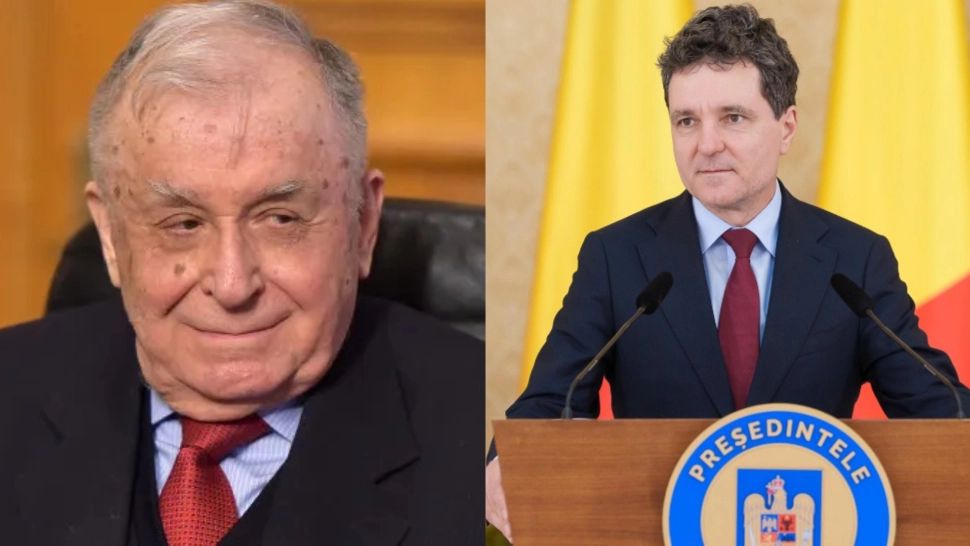 Ipocrizia președintelui Nicușor Dan. I-a făcut campanie lui Ion Iliescu, dar a lipsit de la înmormântare 
