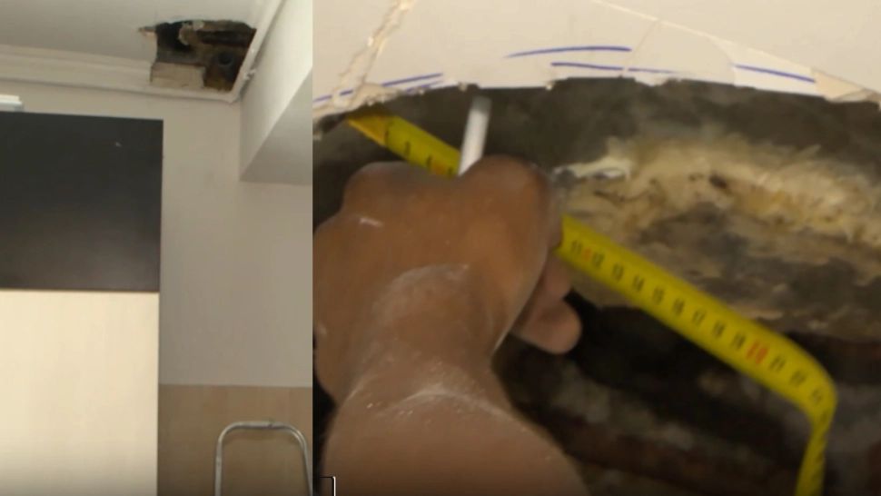 Video. Coșmarul trăit de o femeie din București. Vecina o inundă de 3 ani la rând și interzice accesul pentru reparații