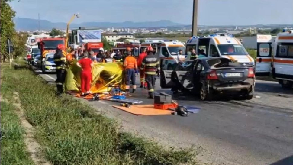 Tragedie pe DN 1C: un polițist și fiul său de 14 ani și-au pierdut viața după un accident violent la ieșirea din Baia Mare