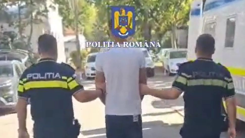 Individ extrem de periculos, prins de polițiștii români! Era urmărit internaţional pentru că a încercat să omoare un poliţist italian VIDEO