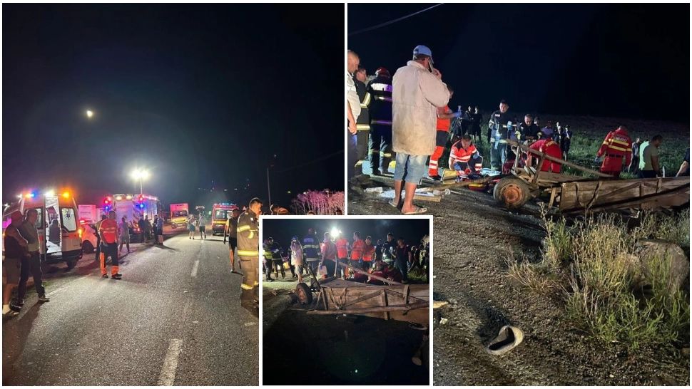 Tragedie în județul Iași. Două persoane au murit și alte trei au fost rănite, după ce o căruță s-a ciocnit cu o autoutilitară 
