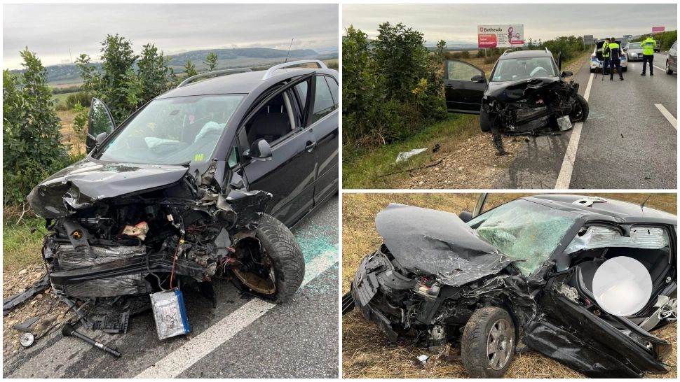 Accident rutier grav în județul Suceava. Trei persoane rănite, una descarcerată, după ce două mașini s-au lovit frontal- VIDEO 