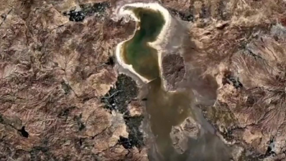 Cel mai mare lac din nordul Iranului a secat complet și nu se mai află pe hartă
