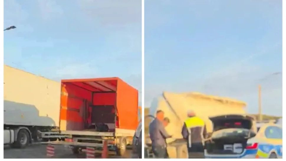 Mașină de Poliție implicată într-un accident la Cluj: autospeciala aflată în misiune a fost lovită de un tânăr șofer și proiectată într-un alt autoturism