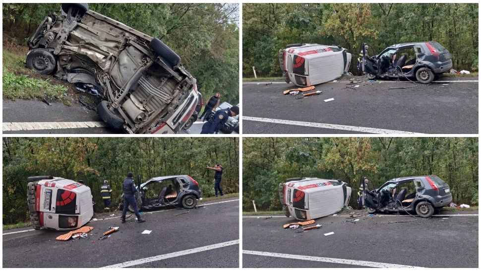 Accident rutier grav pe DN24, în județul Vaslui: patru victime, dintre care trei încarcerate 