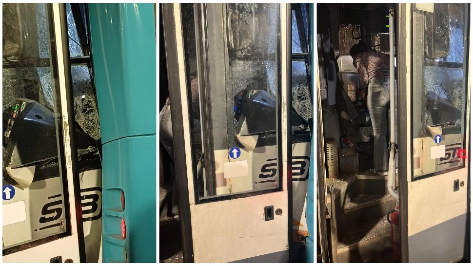 Accident teribil în Capitală! Un tramvai s-a ciocnit cu un autobuz. Cinci persoane au fost transportate la spital 