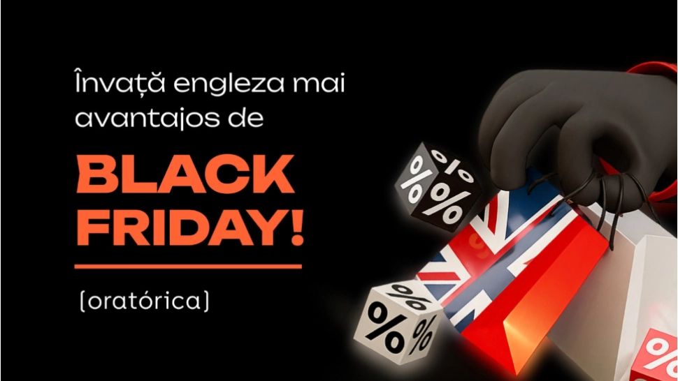 Un Black Friday care chiar merită: 20% reducere la cursurile de engleză Oratorica