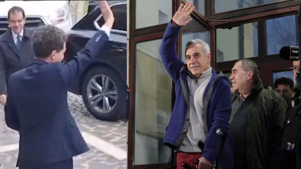 Nicușor Dan a schițat același salut pentru care Călin Georgescu a fost reclamat penal, însă nimeni nu s-a sesizat- VIDEO
