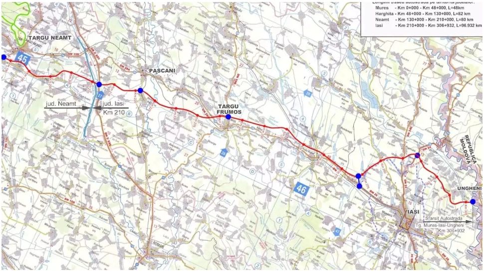  CNIR a desemnat câștigătorul contractului pentru construirea primului tronson al Autostrăzii A 8 Târgu Neamţ – Iaşi – Ungheni. Anunțul ministrului Transporturilor