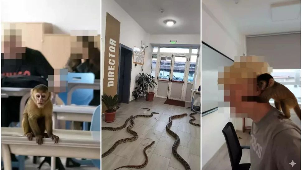 Glumă cu inteligență artificială, final neașteptat la un liceu din Focșani. Elevii și-au speriat profesorii cu o maimuță „inventată” care se plimba pe holurile instituției