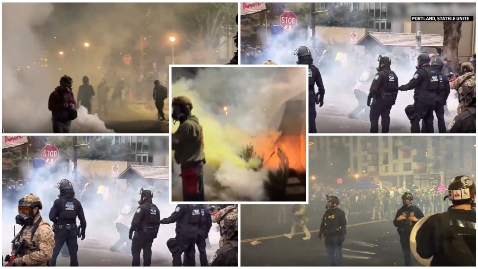 Proteste masive în Statele Unite ale Americii. Membrii ANTIFA, declarați teroriști de Donald Trump, scene violente 