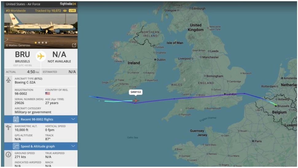 Incident grav la bordul avionului în care se afla șeful Pentagonului. Aeronava a aterizat de urgență din cauza unei probleme de depresurizare