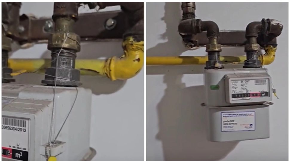 Un român arată sigiliul de la gaze: ”Este doar o sârmuliță” - VIDEO 