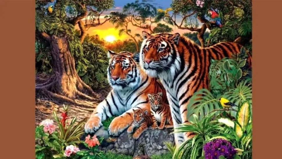 Test IQ pentru genii: câți tigri poți vedea în imagine? Doar cei mai ageri reușesc în 14 secunde