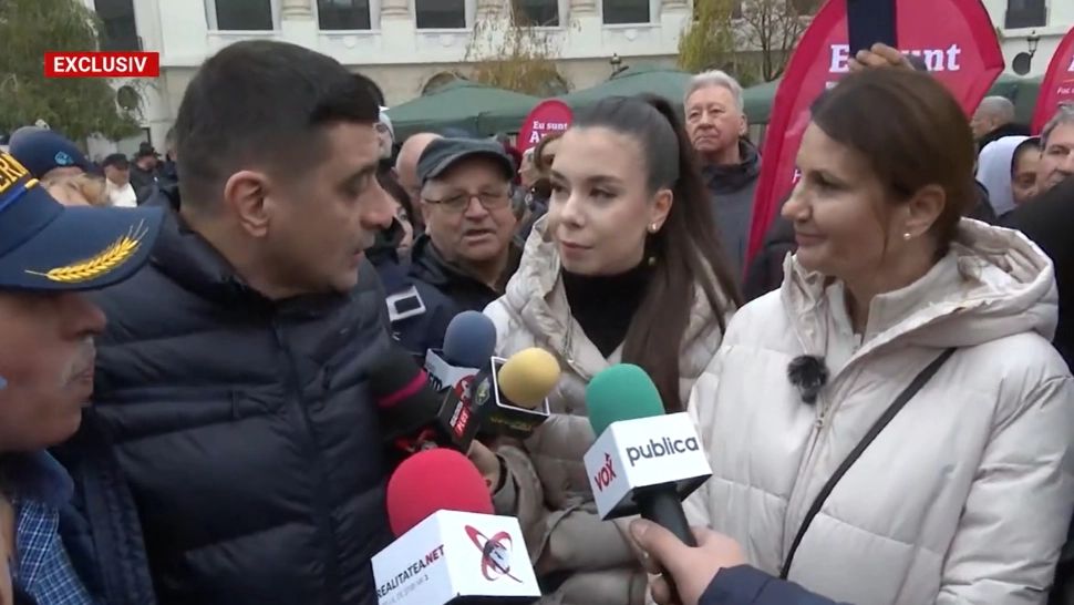 Simion, Lazarus și Coarnă, alături de Anca Alexandrescu. Liderul AUR: Cei de la putere nu vin printre oameni, le e frică VIDEO