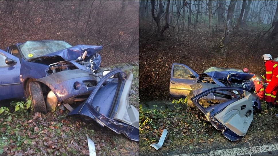 Accident rutier grav între Sibiu şi Mediaş. Trei persoane au fost rănite în urma impactului dintre două autoturisme 