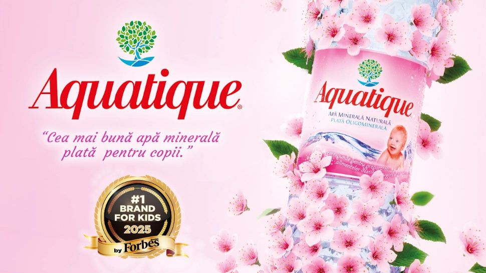 Aquatique a fost votată din nou ”Cea mai bună apă minerală plată pentru copii”