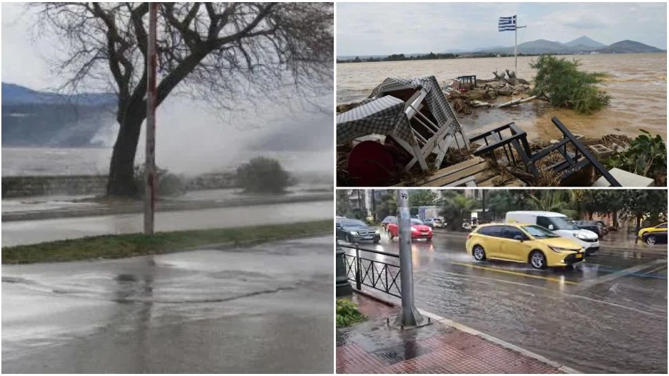 Grecia măturată de ploi torențiale și furtuni cu grindină. Pagube semnificative în insulele din nord-estul Mării Egee 