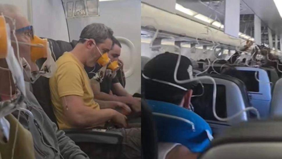Panică la bordul unui avion! Măștile de oxigen au căzut, iar aeronava a coborât brusc pentru a evita o tragedie