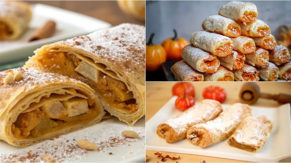 Ștrudel cu dovleac. O rețetă simplă și delicioasă pe care trebuie neapărat să o încerci toamna aceasta 