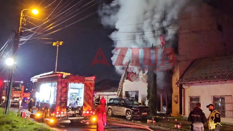 Incendiu masiv într-un bloc din Constanța: 10 locatari au reușit să se salveze în ultimul moment VIDEO