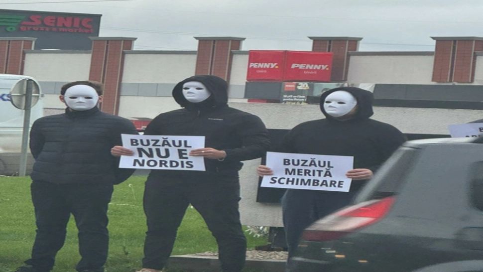 Protest la Buzău pentru schimbare în administrația județeană