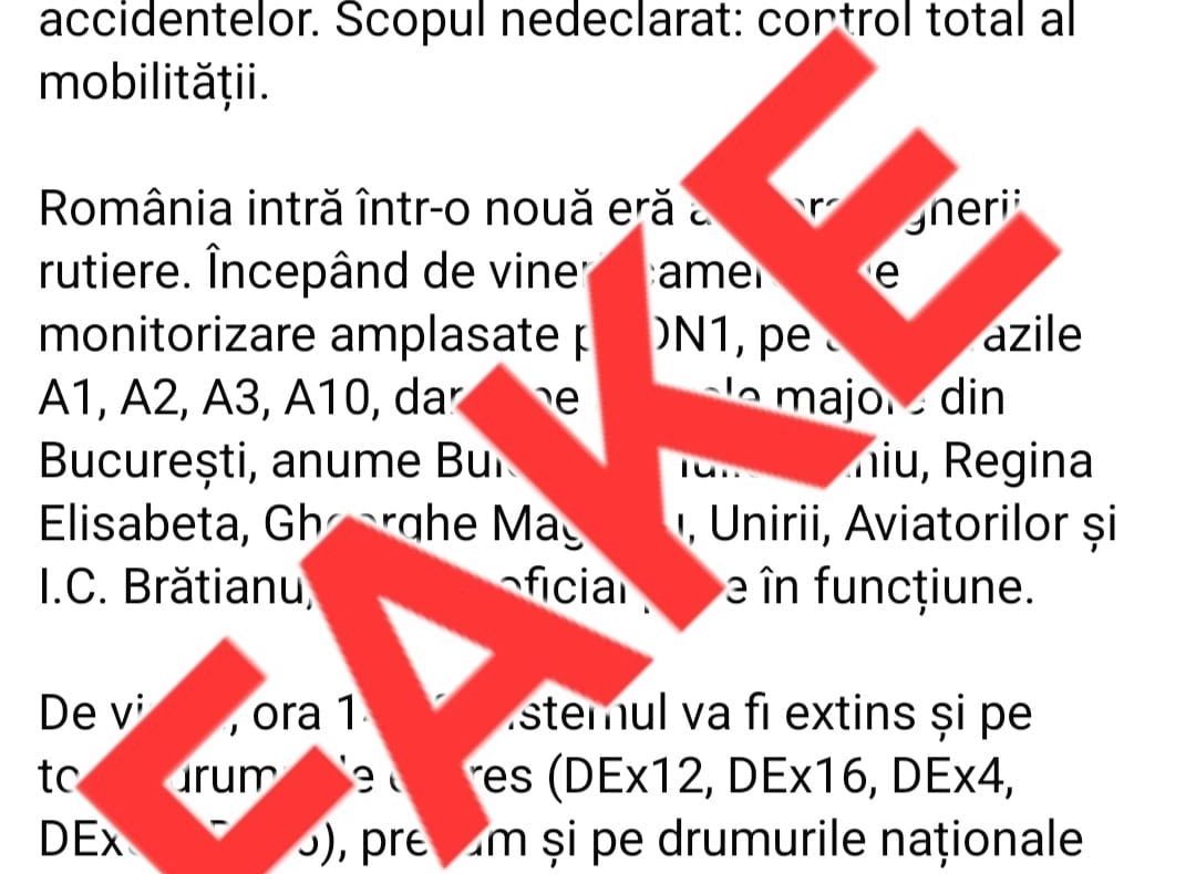 Siguranța rutieră, prioritate reală. MAI dezminte zvonurile despre sistemul de supraveghere a cetățenilor