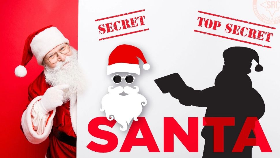 Mesajul inedit al SRI de Crăciun. Moș "agent secret" a pornit în misiune