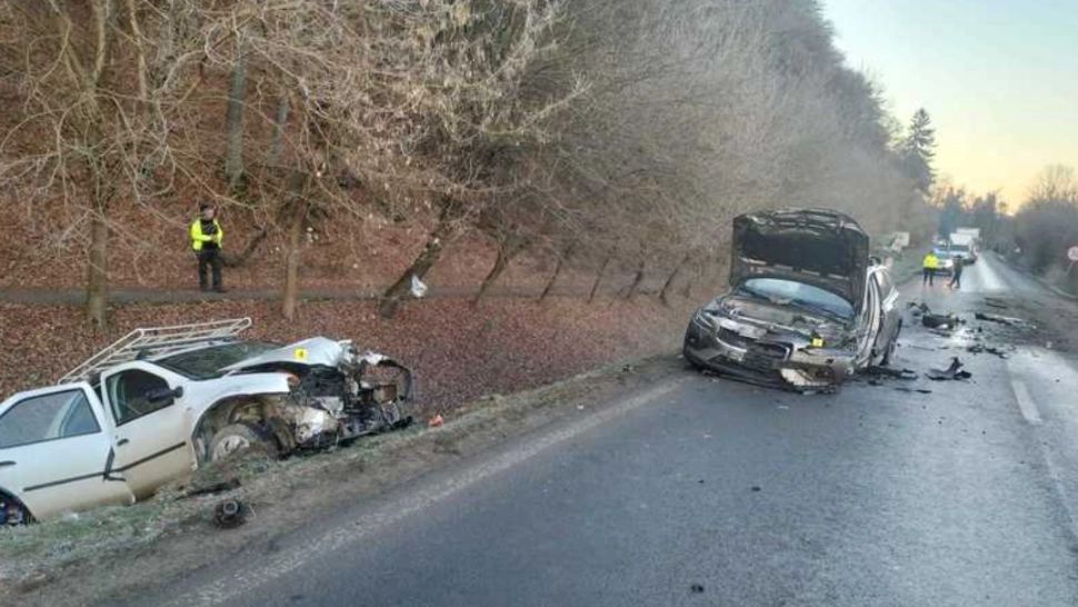 Accident grav pe DN 13, la ieșirea din Odorheiu Secuiesc: șapte răniți, printre care și un copil FOTO
