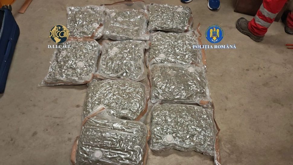 Captură record de droguri în Capitală: patru suspecți, prinși cu canabis adus din Spania. Unde era ascunsă "marfa"