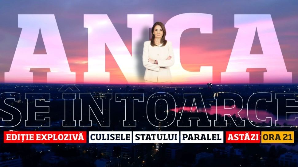 Anca Alexandrescu continuă lupta suveraniștilor. Jurnalista revine astăzi la "Culisele Statului Paralel"