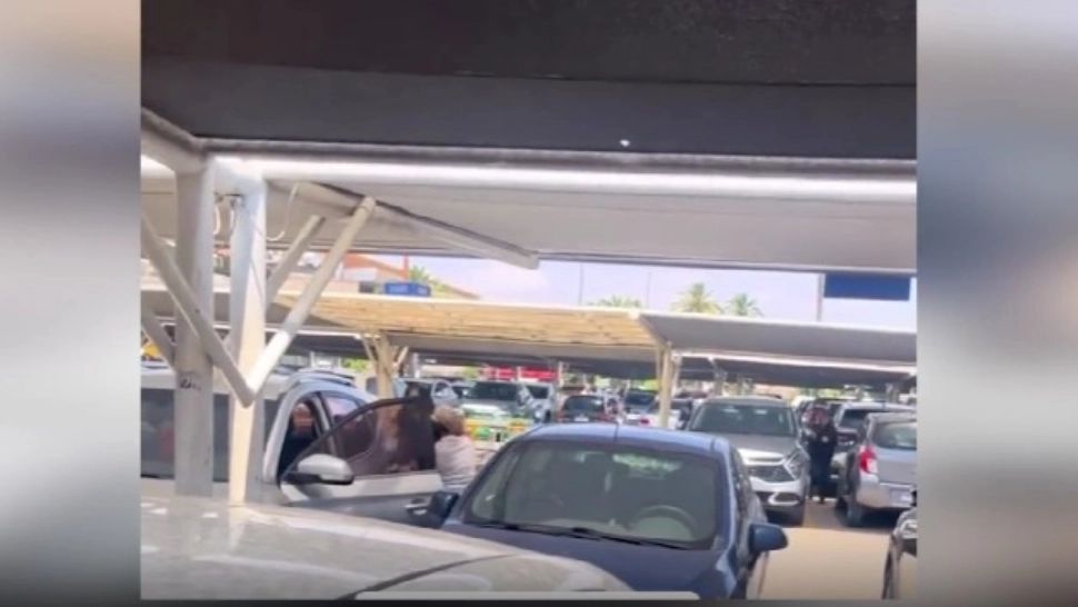 Aglomerația de sărbători le-a scos din minți pe două femei. Bătaie pe locurile de parcare