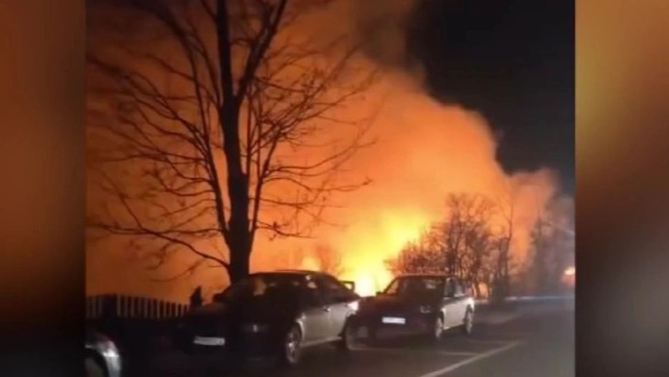 Gospodărie distrusă complet de flăcări. Incendiu în comuna Mănăstirea Humorului