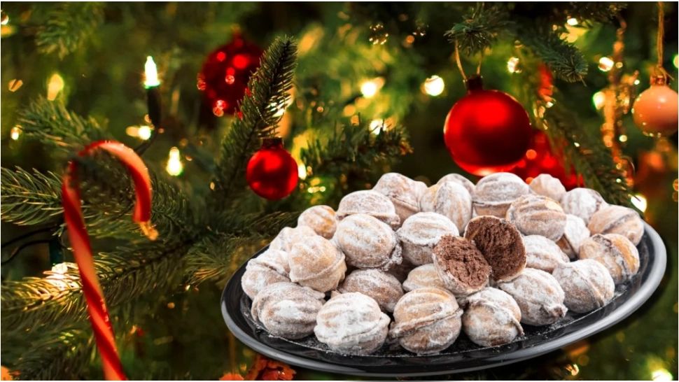 Nuci umplute cu cremă de ciocolată și nucă măcinată. Rețeta secretă a buncii, perfectă pentru masa de Crăciun 