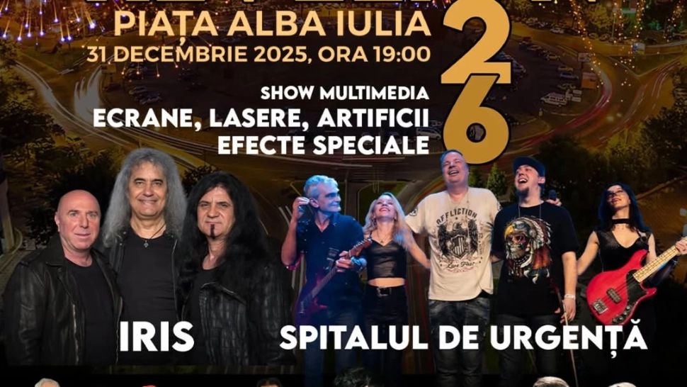 Revelion 2026 în Piața Alba Iulia – singurul Revelion în aer liber din București, cu spectacole multimedia și concerte live, acces gratuit