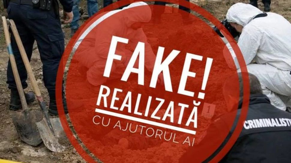 Poliția Română trage un semnal de alarmă: imagine falsă, creată cu inteligență artificială, distribuită în contextul crimei din Timiș