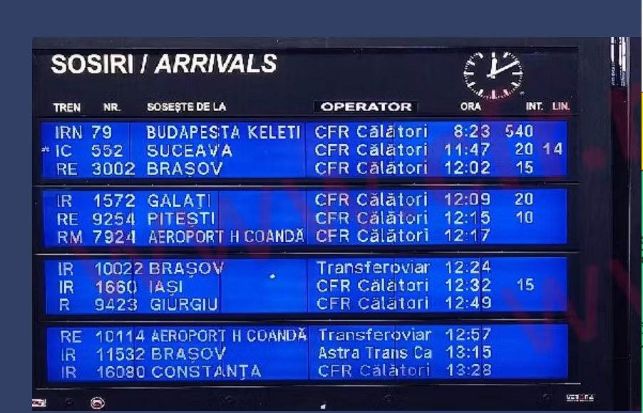 Haos feroviar în Gara de Nord: trenurile înregistrează întârzieri uriașe de peste 500 de minute FOTO