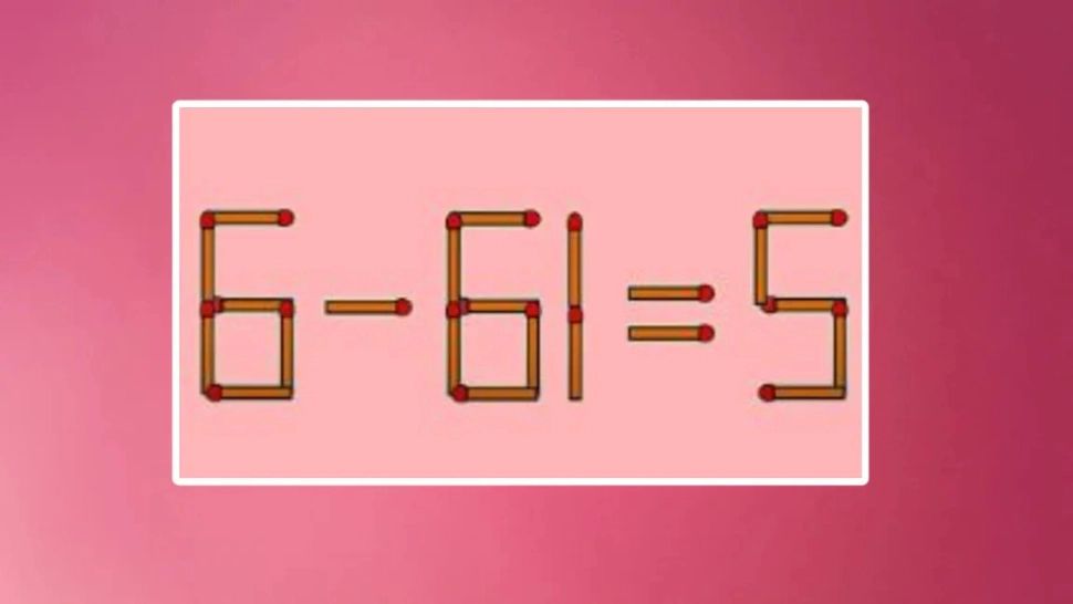 Test IQ cu bețe de chibrit: poți repara ecuația mutând un singur chibrit?