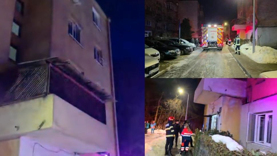 Explozie puternică într-un bloc din Alba Iulia. Doi oameni sunt grav răniți. Una dintre victime va fi transferată în străinătate-FOTO/VIDEO 
