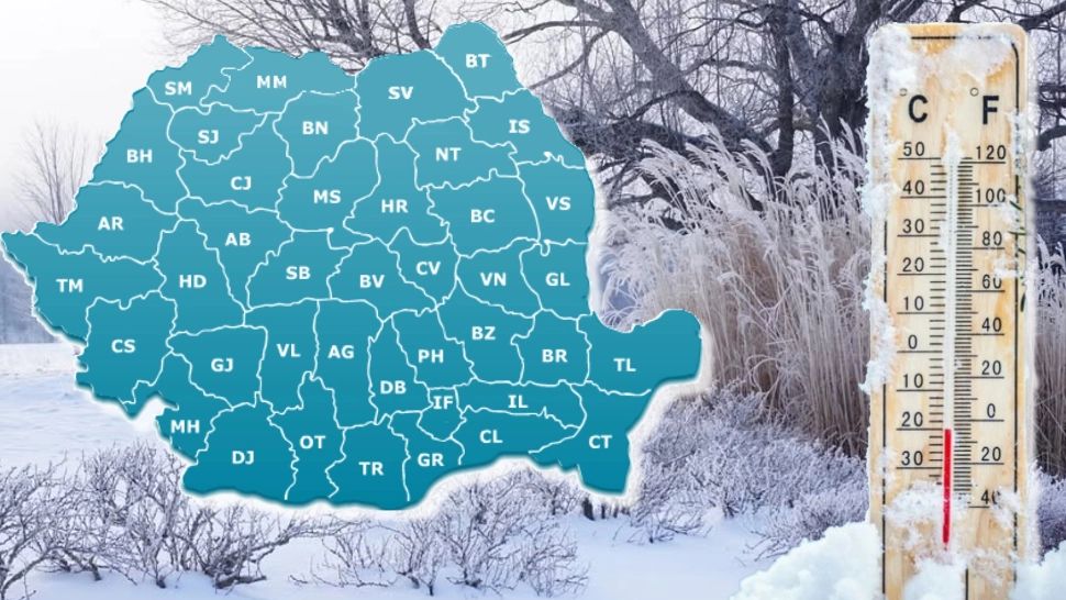 Frig și polei după ninsori: meteorologii anunță temperaturi de până la −7°C