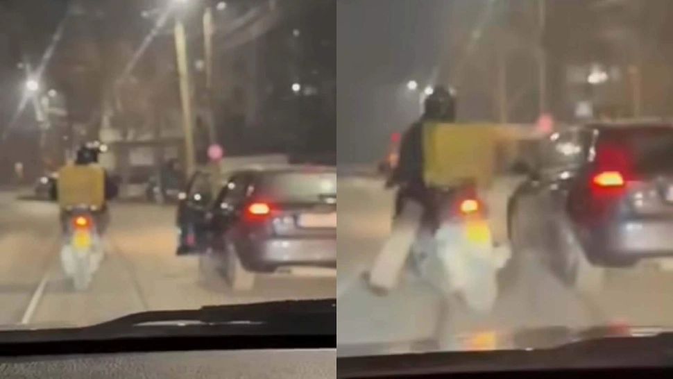 Incident șocant în trafic: curier străin, ținta unui atac periculos din partea unui șofer. Românul a vrut să-l calce cu mașina