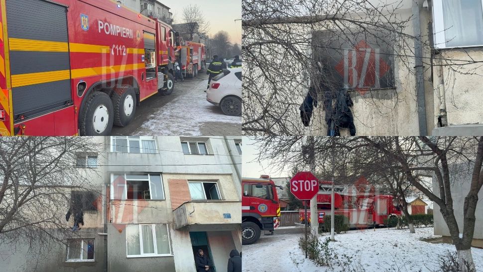 Tragedie în județul Iași. O femeie a murit și doi bărbați s-au ales cu mai multe arsuri, după ce un incendiu a izbucnit într-un apartament 