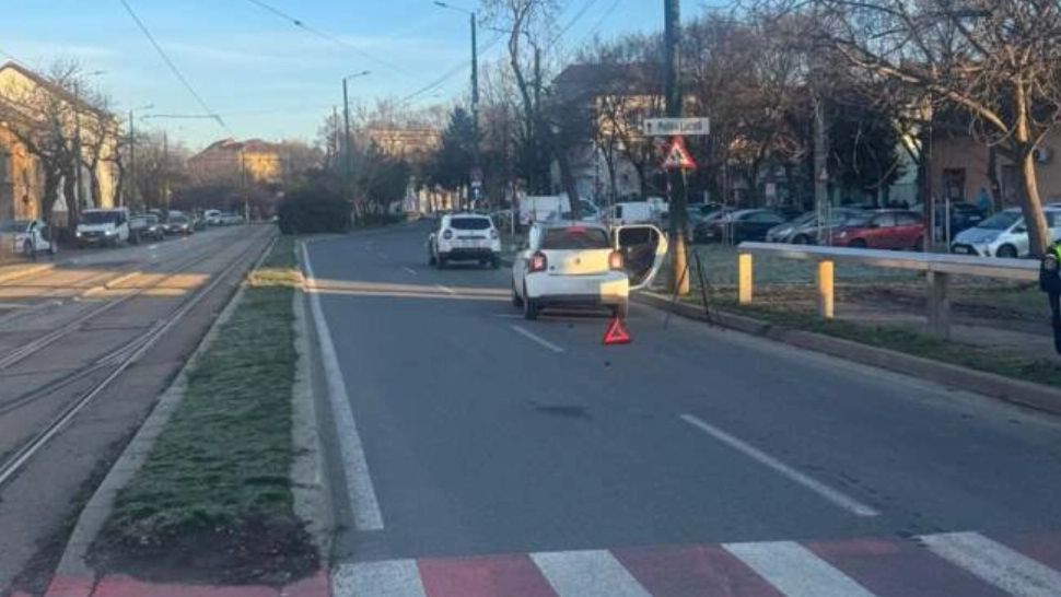 Copil de 11 ani și un bărbat de 50 de ani, loviți pe o trecere de pietoni din Timișoara