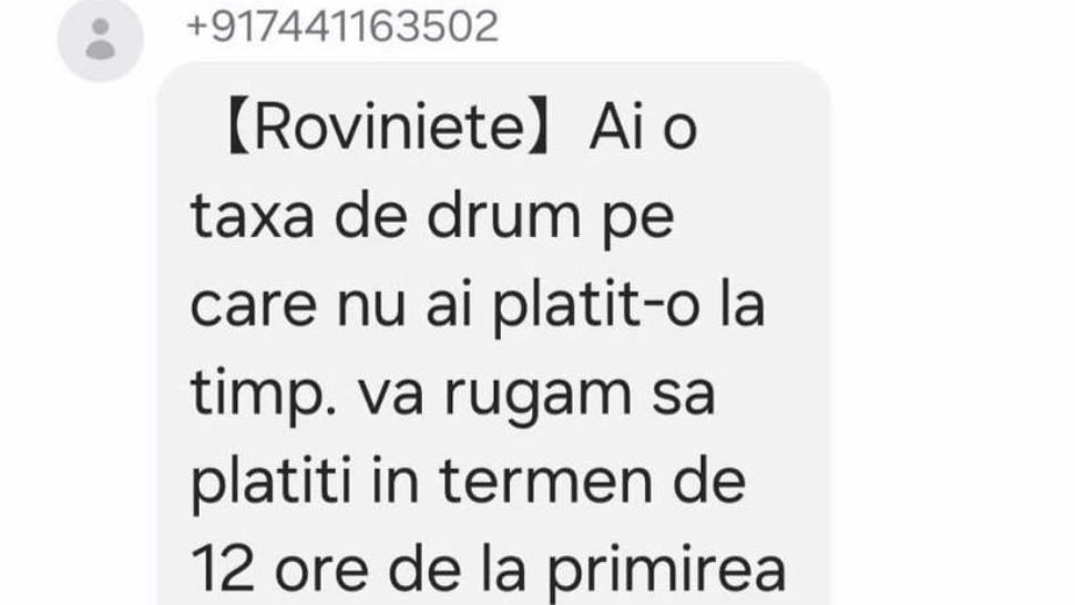CNAIR avertizează asupra unei tentative de fraudă privind plata taxei de drum
