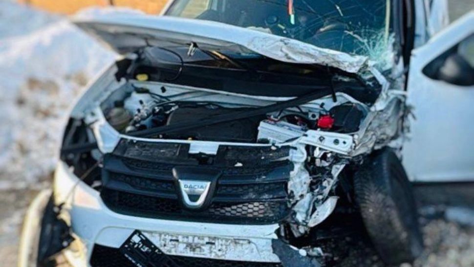 Accident grav între un camion și un autoturism, în Giurgiu. O femeie a ajuns la spital