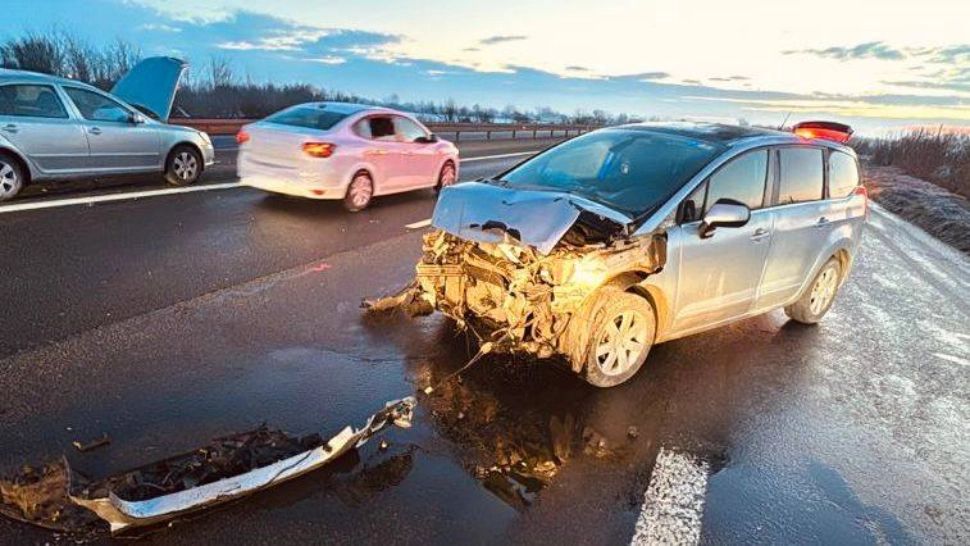 Accident pe A1, în zona Bolintin-Vale: doi bărbați au ajuns la spital 