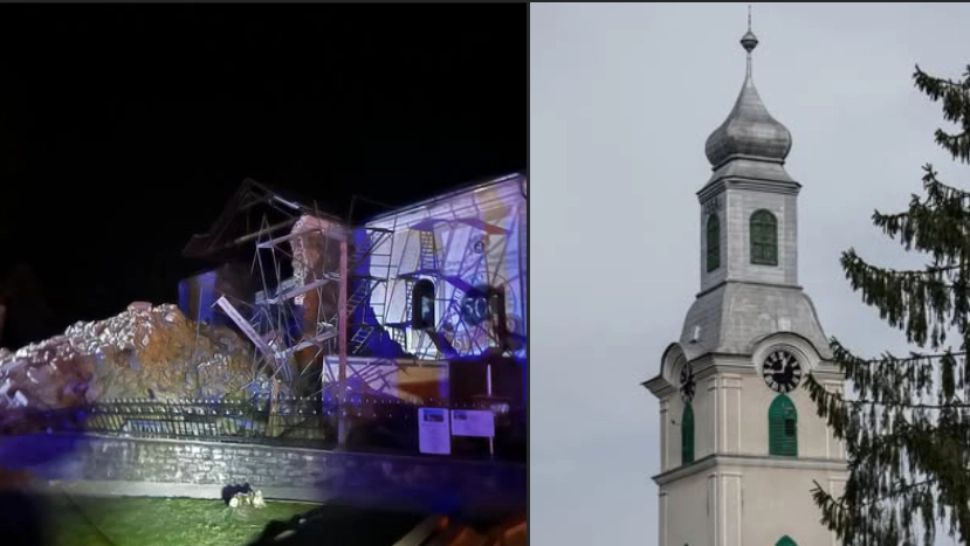 Anchetă uriașă după prăbușirea turnului Bisericii Reformate din județul Sălaj. Este verificată inclusiv calitatea lucrărilor