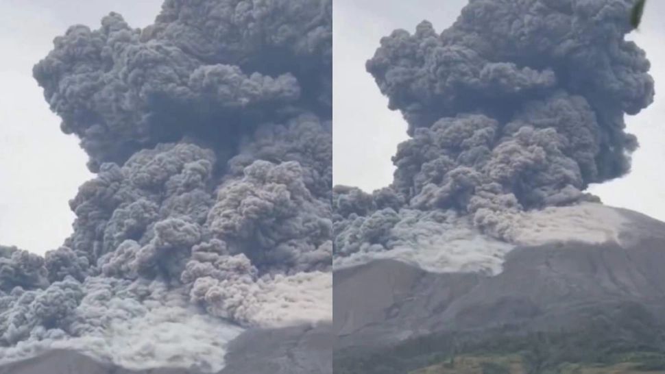 Vulcanul Kanlaon a erupt violent în Filipine. Nor uriaș de cenușă, vizibil de la kilometri distanță