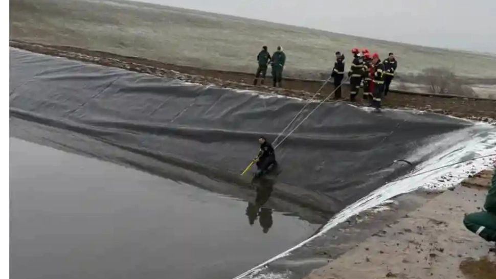 Un bărbat a murit după ce a căzut într-un lac artificial din județul Alba. Medicii nu au mai putut face nimic - VIDEO